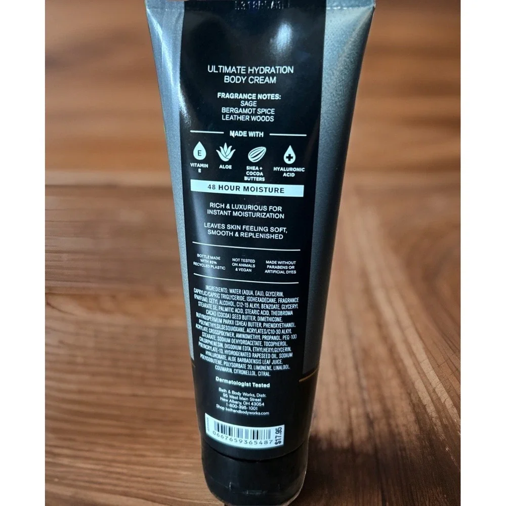 BATH‎ & BODY WORKS GRAPHITE MEN'S COLLECTION (2025) PRESENTATION BODY CREAM 8OZ